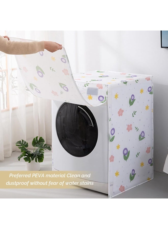 Waterproof Washing Machine & Dishwasher Cover for Front Load, PEVA Material, Zippered Design, Dust & Moisture Protection - Image 5